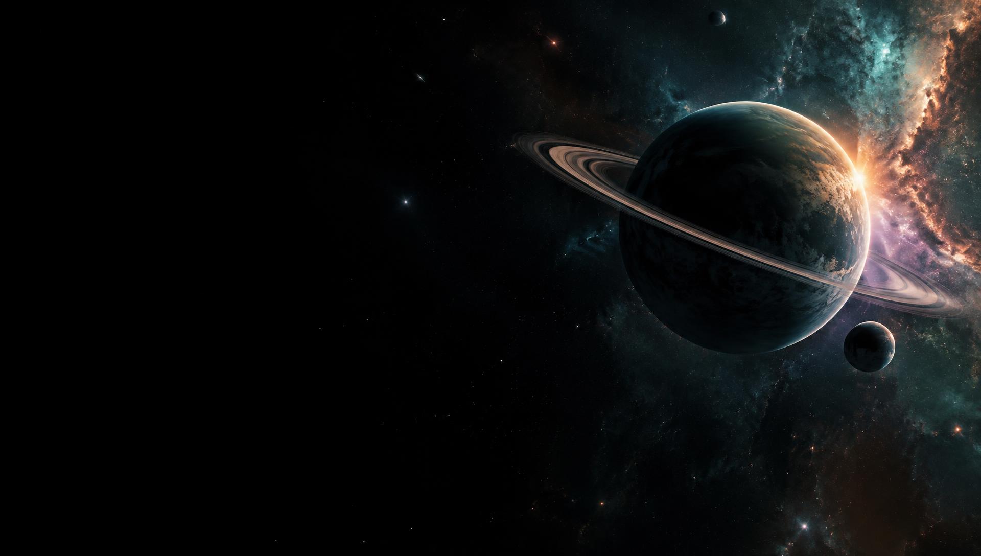 Planet seen from orbit